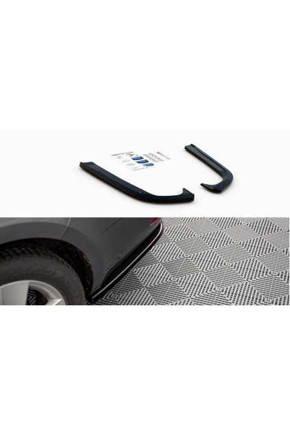 Maxton Design boční difuzory pod zadní nárazník pro Škoda Octavia Mk3 Facelift, carbon-Look