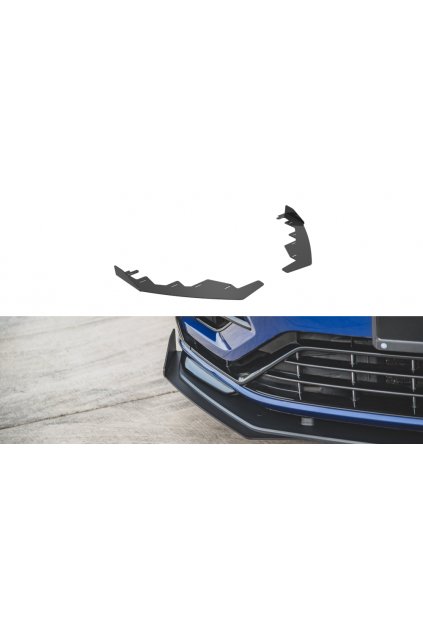 Maxton Design rohové spoilery pod přední nárazník pro Volkswagen Golf R Mk7 Facelift