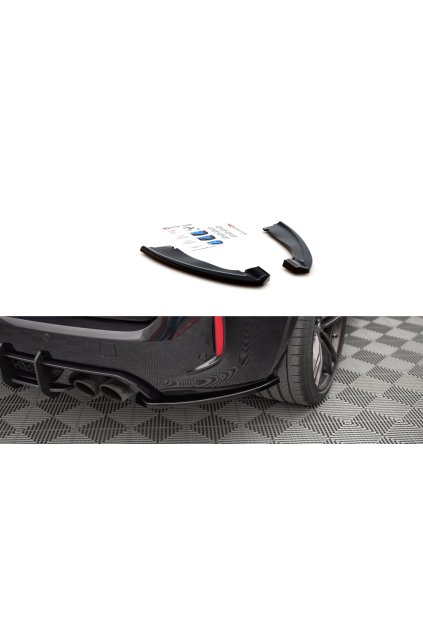 Maxton Design boční difuzory pod zadní nárazník pro BMW X5M F15, černý lesklý plast ABS