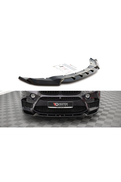 Maxton Design spoiler pod přední nárazník pro BMW X5M F15, černý lesklý plast ABS