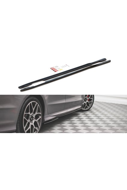 Maxton Design difuzory pod boční prahy pro Ford Mondeo ST-Line Mk5/Facelift, carbon-Look