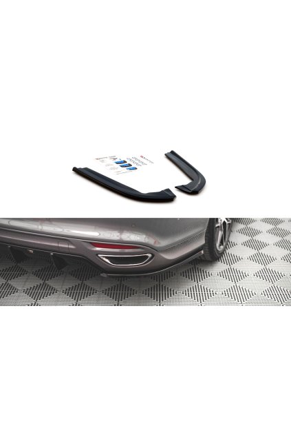 Maxton Design boční difuzory pod zadní nárazník ver.2 pro Ford Mondeo ST-Line Mk5/Facelift, carbon-Look