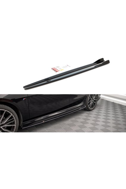 Maxton Design difuzory pod boční prahy ver.2 pro BMW řada 2 Gran Coupe F44 (2019-)/M-Pack, carbon-Look