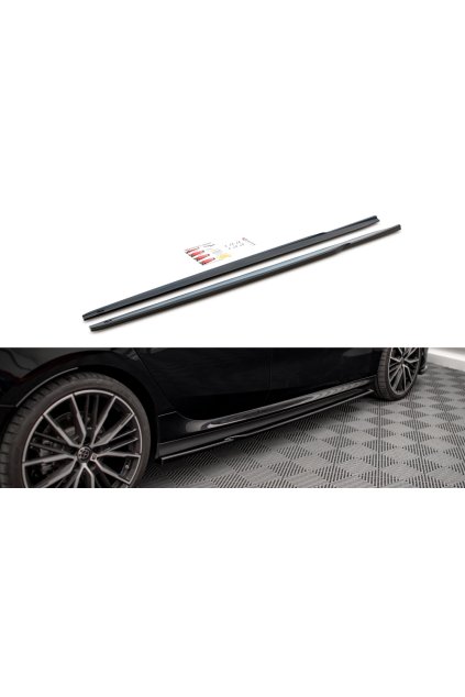 Maxton Design difuzory pod boční prahy pro BMW řada 2 Gran Coupe F44 (2019-)/M-Pack, carbon-Look