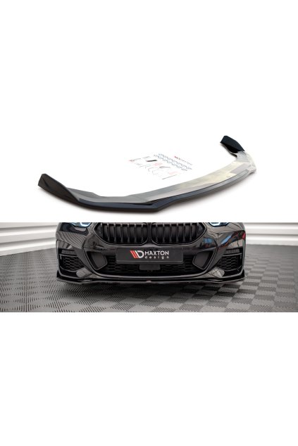 Maxton Design spoiler pod přední nárazník ver.3 pro BMW řada 2 Gran Coupe F44 (2019-)/M-Pack, carbon-Look