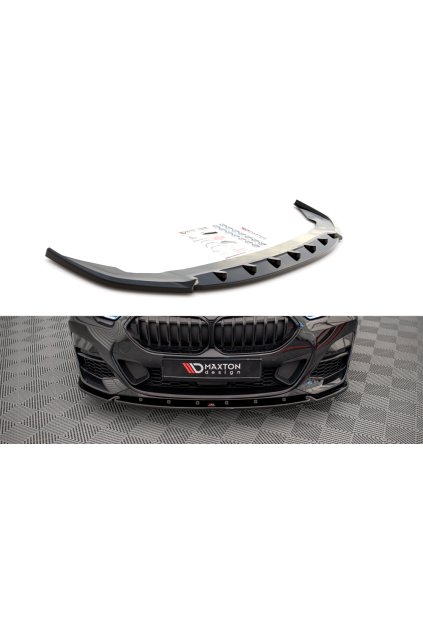 Maxton Design spoiler pod přední nárazník ver.2 pro BMW řada 2 Gran Coupe F44 (2019-)/M-Pack, carbon-Look