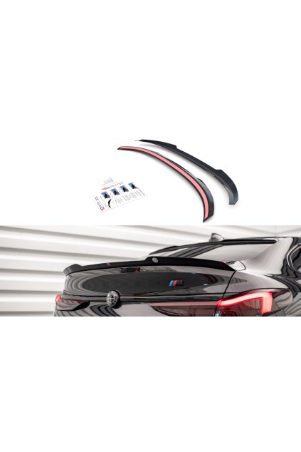 Maxton Design prodloužení spoileru pro BMW řada 2 Gran Coupe F44 (2019-)/M-Pack, černý lesklý plast ABS