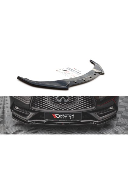 Maxton Design spoiler pod přední nárazník pro Infiniti Q60 Mk2, carbon-Look