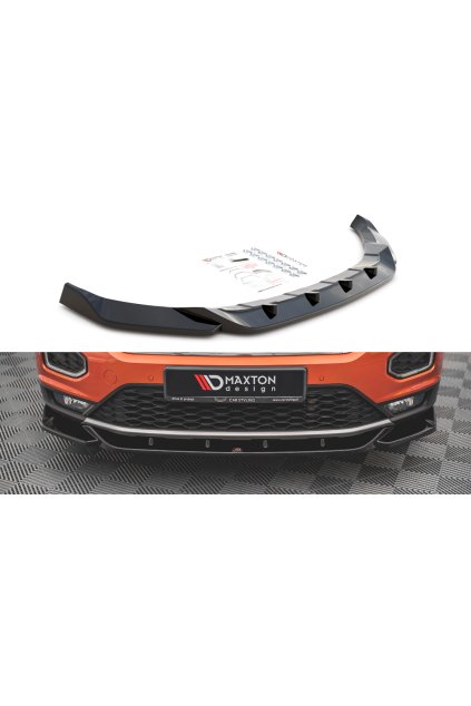Maxton Design spoiler pod přední nárazník pro Volkswagen T-roc Mk1, carbon-Look