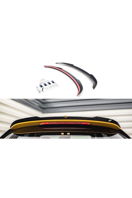 Maxton Design prodloužení spoileru pro Kia Xceed Mk1, černý lesklý plast ABS