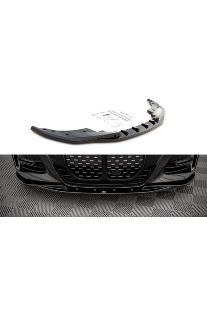 Maxton Design spoiler pod přední nárazník pro BMW řada 4 G22/M-Pack, carbon-Look