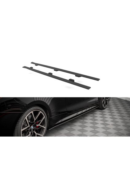 Maxton Design "Street Pro" difuzory pod boční prahy pro BMW řada 4 G22/M-Pack, plast ABS bez povrchové úpravy