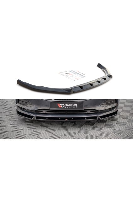 Maxton Design spoiler pod přední nárazník ver.2 pro Volvo V90 Mk2, carbon-Look