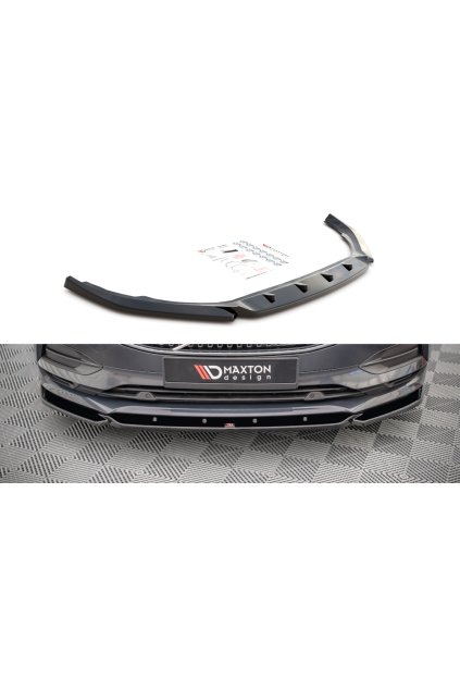 Maxton Design spoiler pod přední nárazník pro Volvo V90 Mk2, černý lesklý plast ABS