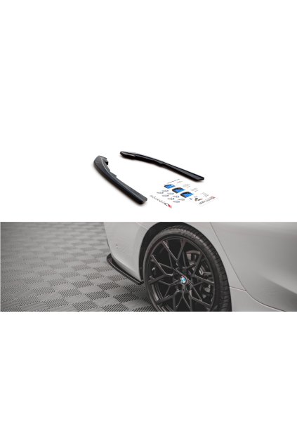 Maxton Design boční difuzory pod zadní nárazník pro BMW řada 3 G20, G21, černý lesklý plast ABS