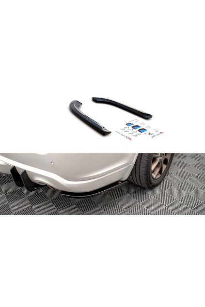 Maxton Design boční difuzory pod zadní nárazník pro Dodge Durango RT Mk3, černý lesklý plast ABS