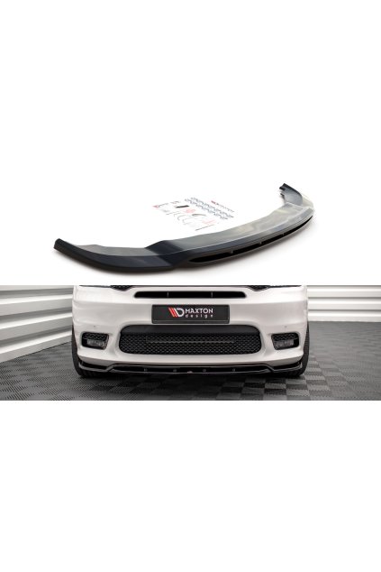 Maxton Design spoiler pod přední nárazník pro Dodge Durango RT Mk3, černý lesklý plast ABS, facelift