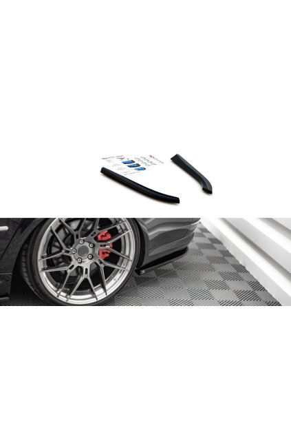Maxton Design boční difuzory pod zadní nárazník pro Audi S8 D3, černý lesklý plast ABS