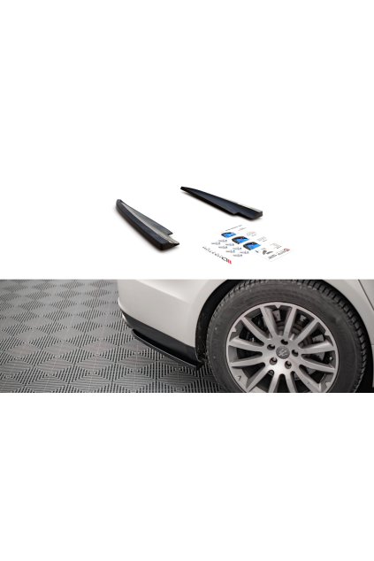 Maxton Design boční difuzory pod zadní nárazník pro Maserati Ghibli Mk3, černý lesklý plast ABS