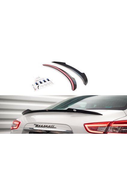 Maxton Design prodloužení spoileru pro Maserati Ghibli Mk3, černý lesklý plast ABS
