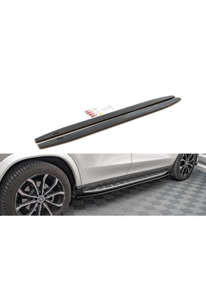 Maxton Design difuzory pod boční prahy pro Mercedes GLS X167 /AMG- Line, carbon-Look