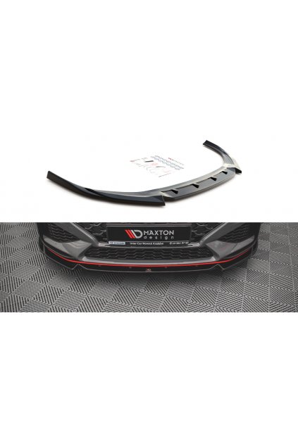 Maxton Design spoiler pod přední nárazník ver.2 pro Hyundai i30 N MK3 Facelift, carbon-Look