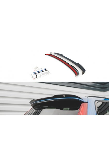 Maxton Design prodloužení spoileru pro Volvo V60 R-Design Mk2, carbon-Look