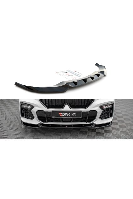 Maxton Design spoiler pod přední nárazník pro BMW X6 G06 /M-Pack, carbon-Look