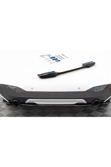 Maxton Design středový spoiler pod zadní nárazník pro BMW X1 F48 /M-Pack, plast ABS bez povrchové úpravy