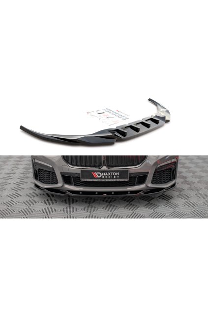Maxton Design spoiler pod přední nárazník ver.2 pro BMW řada 7 G11 Facelift /M-Pack, carbon-Look