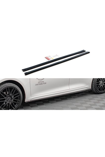 Maxton Design difuzory pod boční prahy pro Kia Optima MK4, carbon-Look