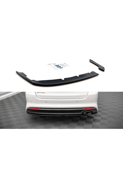 Maxton Design boční difuzory pod zadní nárazník pro Kia Optima MK4, carbon-Look