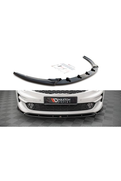 Maxton Design spoiler pod přední nárazník pro Kia Optima MK4, carbon-Look