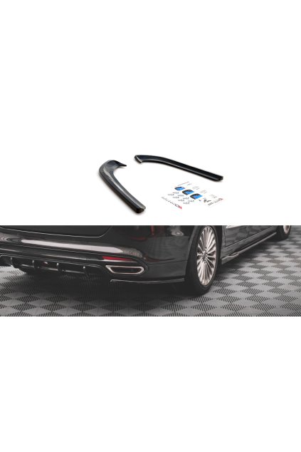 Maxton Design boční difuzory pod zadní nárazník pro Ford Mondeo Mk5, carbon-Look