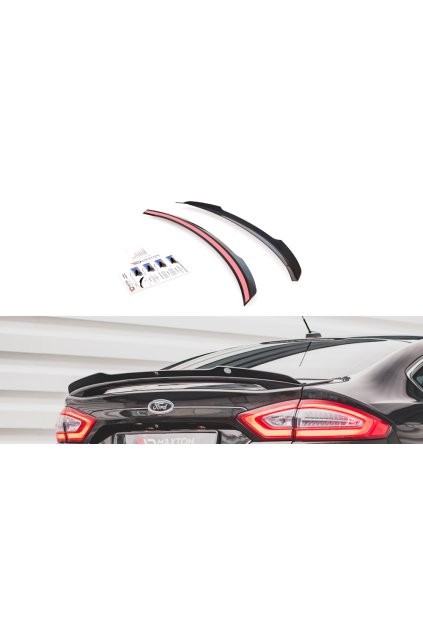 Maxton Design prodloužení spoileru pro Ford Mondeo Mk5, carbon-Look