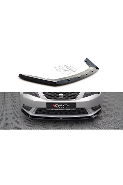 Maxton Design spoiler pod přední nárazník pro Seat Leon Mk3, carbon-Look