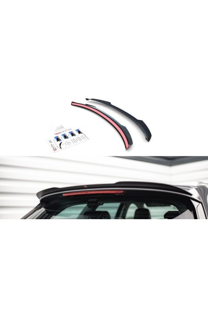 Maxton Design prodloužení spoileru pro Seat Leon FR Mk3, černý lesklý plast ABS, Sportstourer