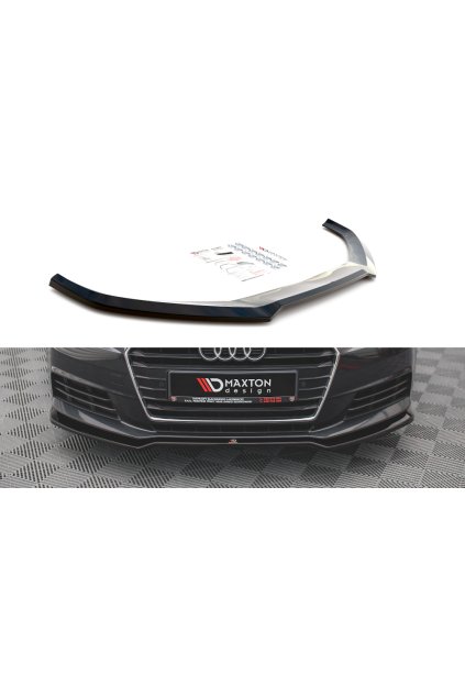 Maxton Design spoiler pod přední nárazník pro Audi A4 B9, carbon-Look