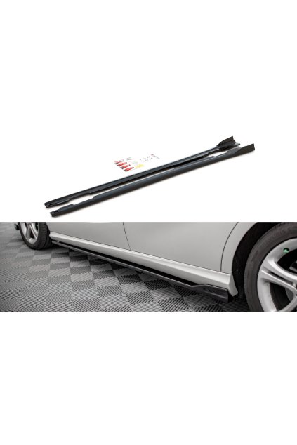 Maxton Design difuzory pod boční prahy pro Mercedes třída A W176/Standard, carbon-Look