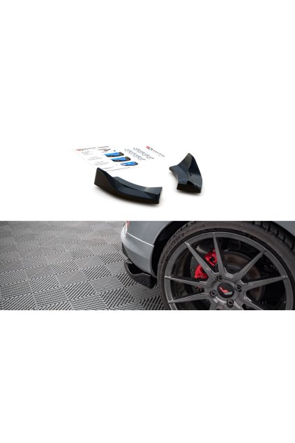 Maxton Design boční difuzory pod zadní nárazník ver.1 pro Ford Fiesta ST Mk8, černý lesklý plast ABS