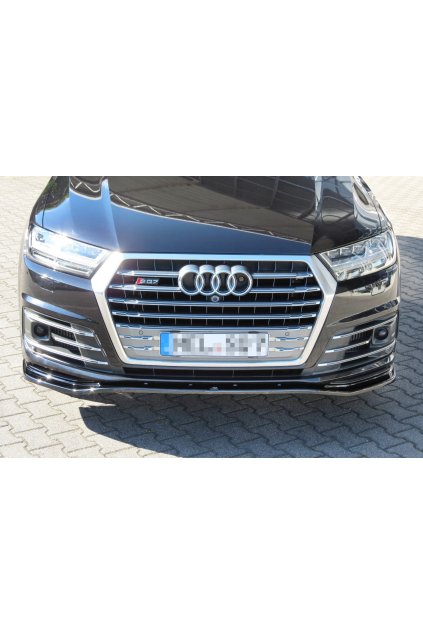 Maxton Design spoiler pod přední nárazník pro Audi Q7 Mk2 S-Line, carbon-Look