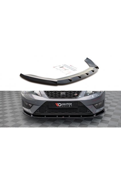 Maxton Design spoiler pod přední nárazník pro Seat Leon Cupra Mk3, carbon-Look, Sportstourer