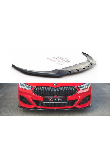 Maxton Design spoiler pod přední nárazník ver.1 pro BMW řada 8 Gran Coupe/G16, carbon-Look