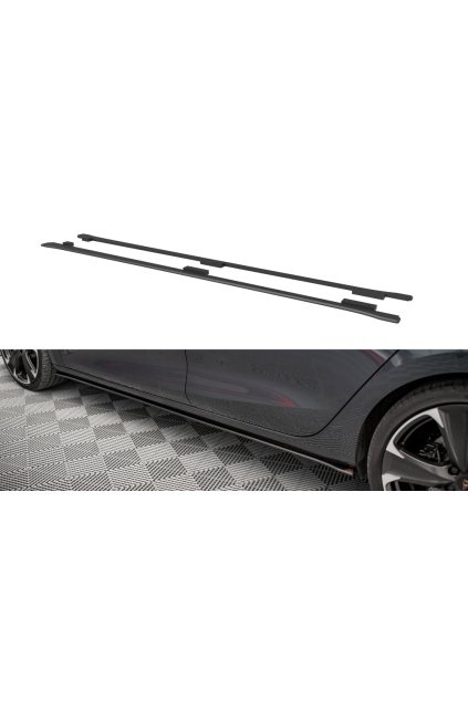 Maxton Design "Street Pro" difuzory pod boční prahy pro Cupra Leon Mk1, plast ABS bez povrchové úpravy, Hatchback