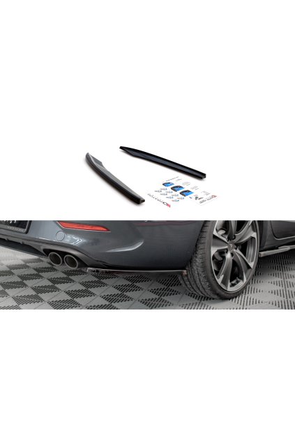 Maxton Design boční difuzory pod zadní nárazník pro Cupra Leon ST Mk1, černý lesklý plast ABS