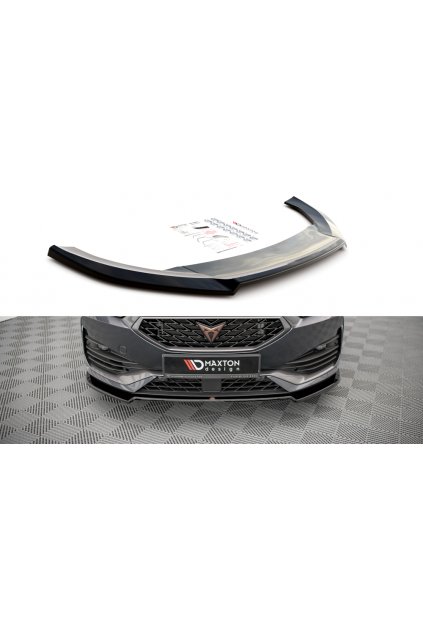 Maxton Design spoiler pod přední nárazník ver.2 pro Cupra Leon, carbon-Look