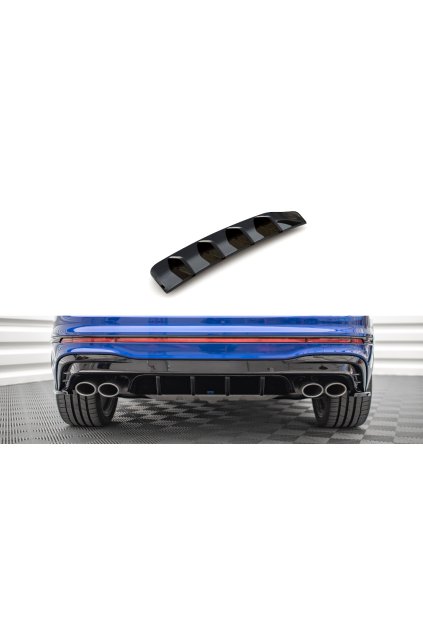 Maxton Design vložka zadního nárazníku pro Volkswagen Tiguan R Mk2 Facelift, carbon-Look