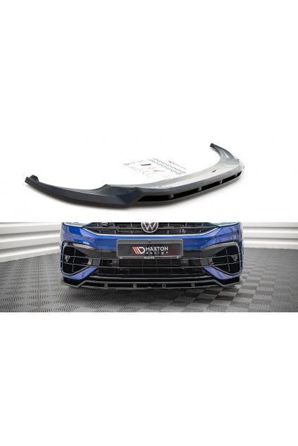 Maxton Design spoiler pod přední nárazník pro Volkswagen Tiguan R Mk2 Facelift, carbon-Look