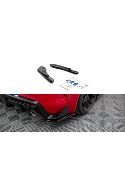 Maxton Design boční difuzory pod zadní nárazník ver.3 pro Toyota Supra Mk5, černý lesklý plast ABS
