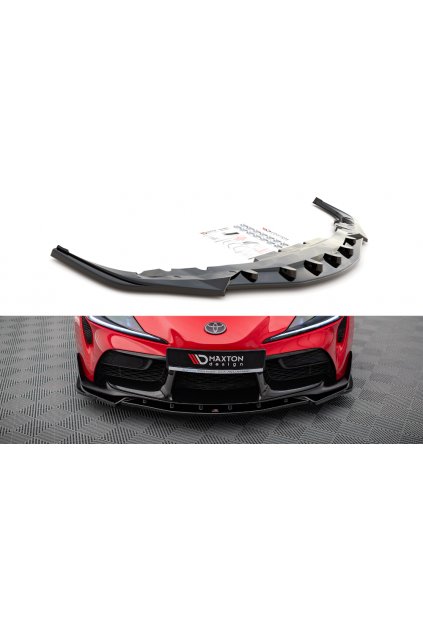 Maxton Design spoiler pod přední nárazník ver.4 pro Toyota Supra Mk5, černý lesklý plast ABS